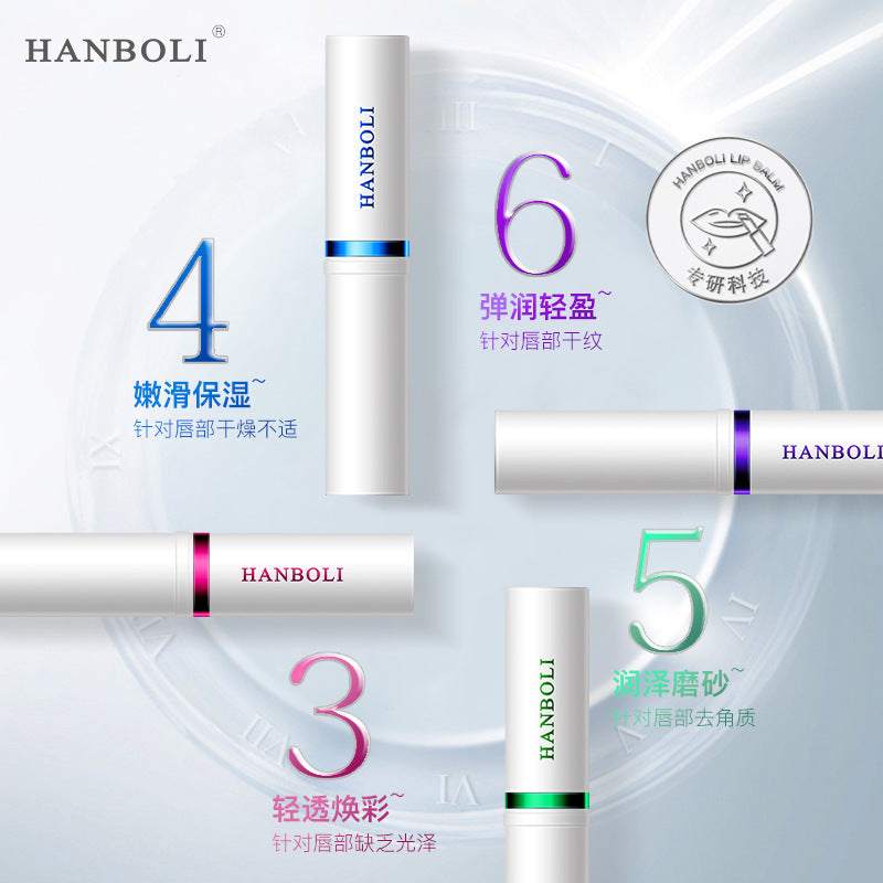 HANBOLI 3456 Vaseline Lip Balm Moisturizing and Hydrating Lip Care Anti-Drying Temperature-Changing Colorless Lip Balm 