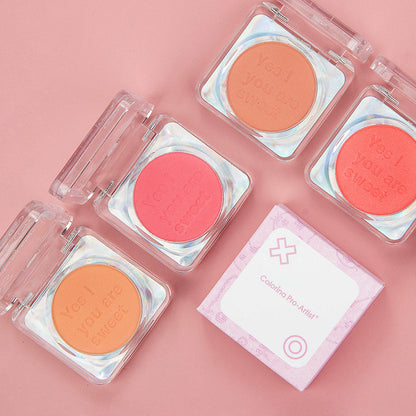 Ruili Makeup Vitality Girl Monochrome Blush Orange Peach Milk Tea Fine Flash Matte Natural Nude Makeup Factory တိုက်ရိုက်ရောင်းသည်