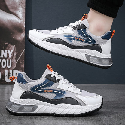 Forrest Gump men's shoes spring and autumn youth mesh sports running shoes men's all-match casual travel daddy shoes increase height