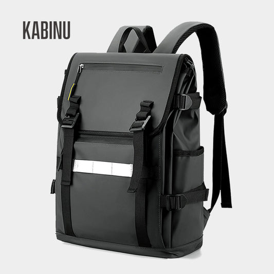 Kabinu casual backpack reflective strips Oxford cloth business computer bag middle school student school bag simple outdoor backpack 