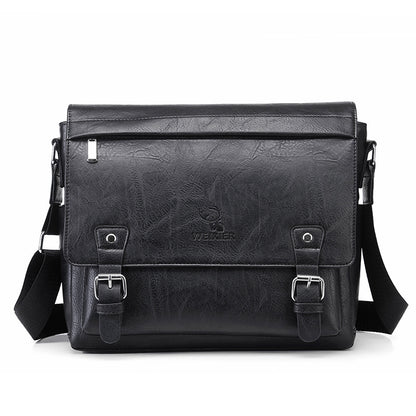 Men's Commuter Diagonal Shoulder Bag Computer Satchel Bag Men's Single Shoulder Messenger Bag Retro Casual Shoulder Bag Cross-border Men's Bag 