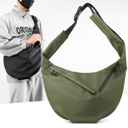 Simple casual bag men's Messenger bag portable outdoor men's bag shoulder bag large capacity tooling bag messenger bag 