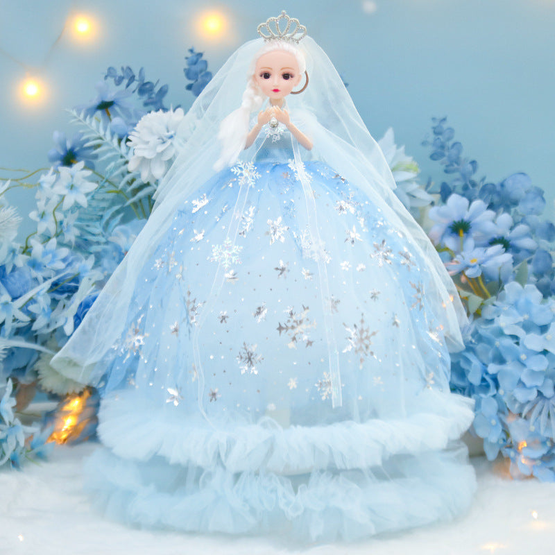 New 50CM wedding dress Yade Barbie doll doll creative vinyl princess girl gift children's toy 