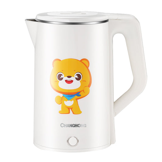 Gift delivery Changhong kettle household double-layer anti-scalding cartoon 2.2L intelligent thermal insulation kettle manufacturer wholesale 