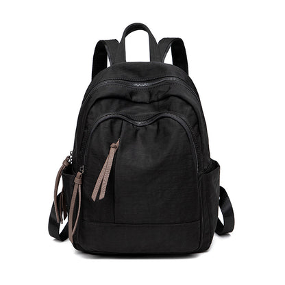 2023 Summer Bags New Street Trend Oxford Cloth Backpack Women's Bag Fashion Tassel Anti-Theft Backpack Bag 