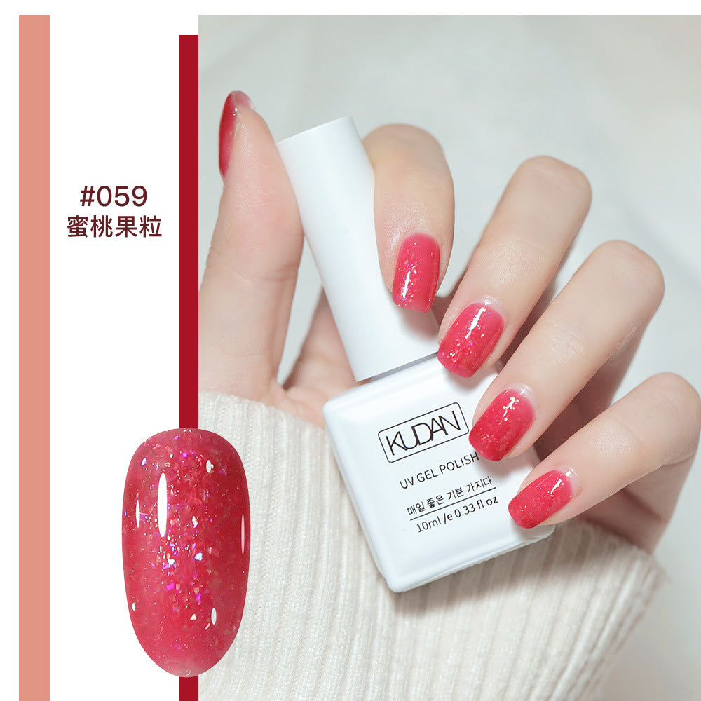 2023 New Style Nail Polish Gel No Odor Ice Transparent Nude Color Transparent Long-lasting Quick-Drying Nail Polish Manicure Nail Polish Gel Wholesale 