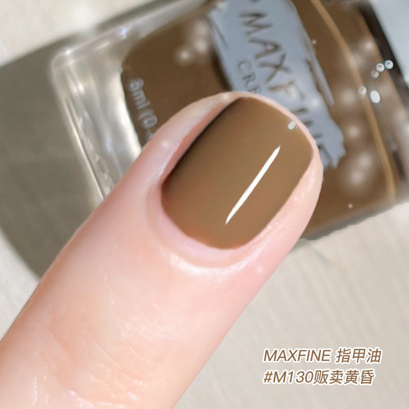 Maxfine water-based nail polish can be peeled off without baking, naturally quick-drying, not easy to fade, long-lasting and bright, one piece drop shipping 