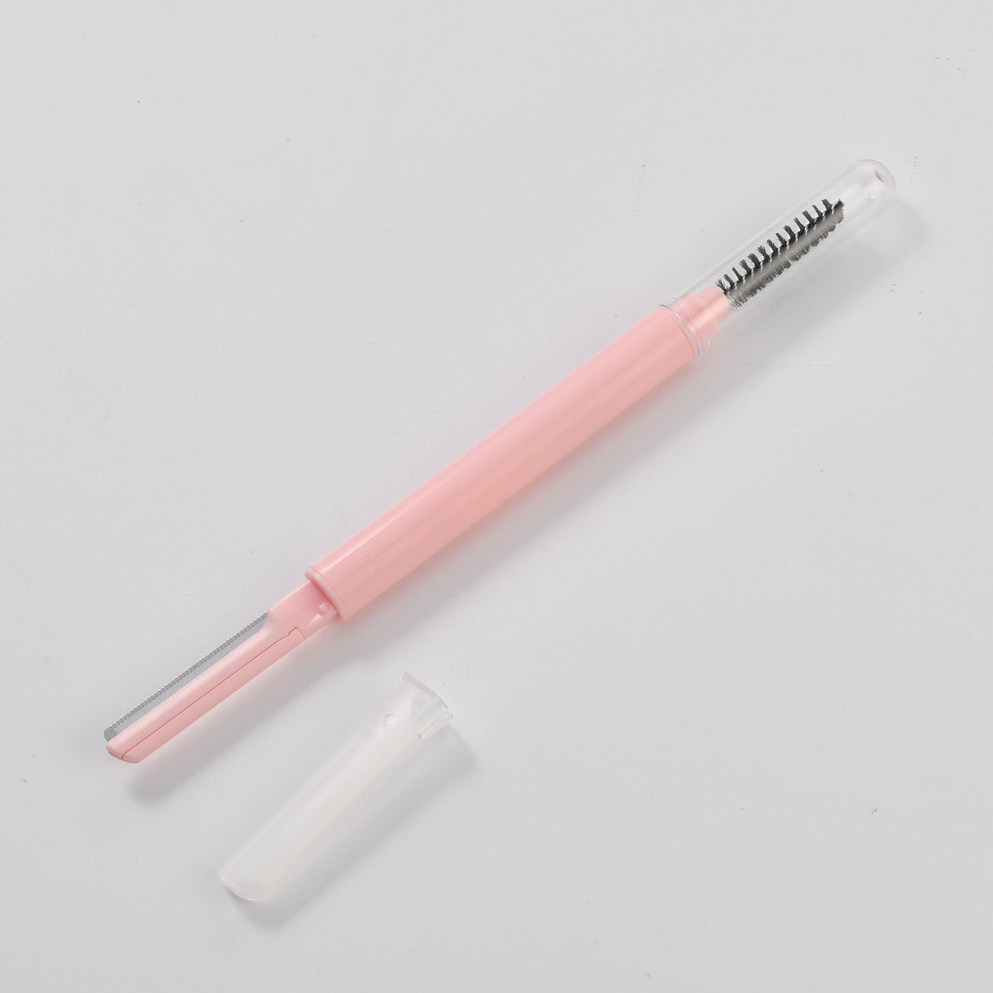 Luomei's new two-ended straight-handled eyelash comb eyebrow trimmer novice with protective cover multi-functional eyelash brush eyebrow trimmer 