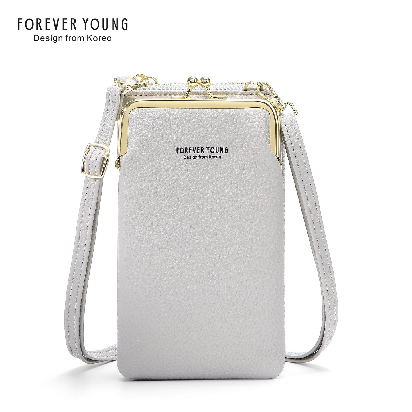 foreveryoung mobile phone bag crossbody Women's bag ရိုးရှင်းပြီး ခေတ်ဆန်သော လိုက်ချီးပုံစံ ကြီးမားသောစွမ်းရည်အကြွေစေ့ပိုက်ဆံအိတ် နိုင်ငံခြားရောင်းဝယ်ရေး 