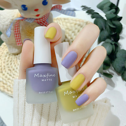 2023 new nail polish spring and summer color water-based frosted nail polish, non-peelable, baked and naturally dried, available for pregnant women 