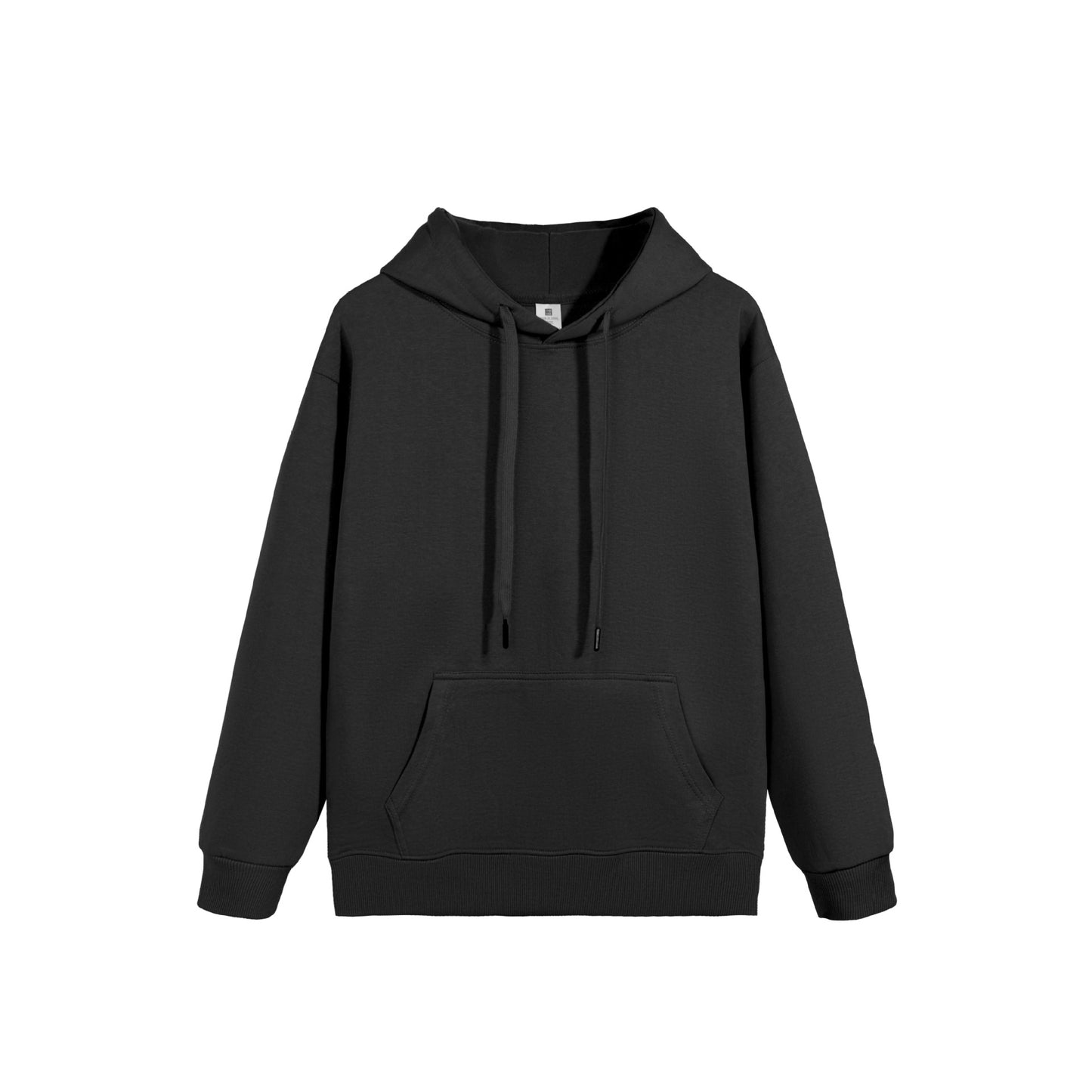 Autumn new 320g trendy brand loose sports casual men and women with the same style drop shoulder hooded mixed cotton double-sided long-sleeved sweater 