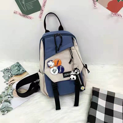 Chest bag men's messenger bag shoulder bag casual Japanese student small shoulder bag personality shoulder bag light male small backpack 