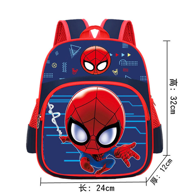 Kindergarten primary school students cartoon cute schoolbag 1-3 grade boys and girls backpack light weight reduction back protector 