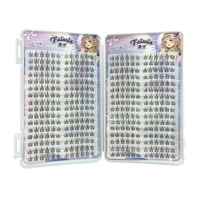 Feixi Lazy Sun Flower Eyelashes စာအုပ် False Eyelashes Single Cluster Natural Eyelashes Feather Fan Fairy Capillary Stem Simulation 