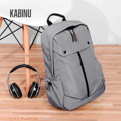 KABINU casual backpack 2021 new men's Oxford cloth washed soft business solid color USB commuter computer bag 