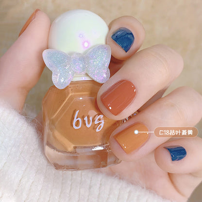 BVG small diamond nail polish no baking quick drying water-based tearable multi-color whitening nail polish spot one piece delivery 