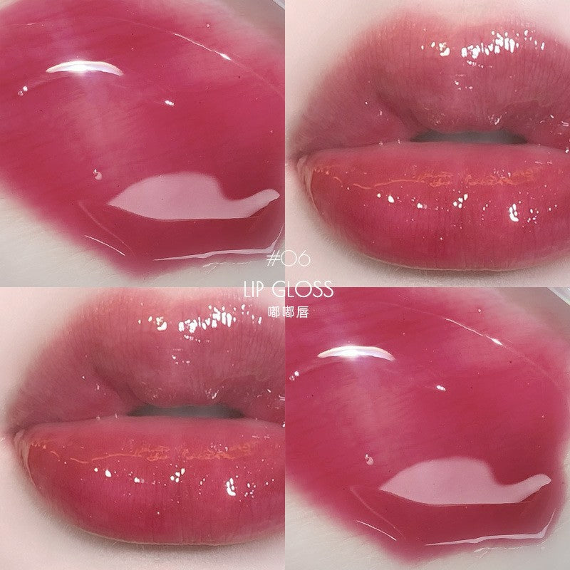 Maxfine water light beautiful lip gloss Dudu lip glaze mirror moist and non-fading color makeup wholesale student hot sale