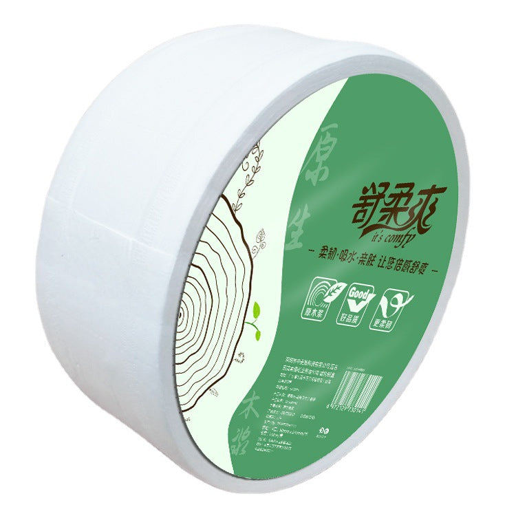 Shu Roushuang 650g Log Treasure Commercial Large Roll Paper Hotel Toilet Paper Wettable Water Large Plate Paper စျေးပေါသော လက်ကား 