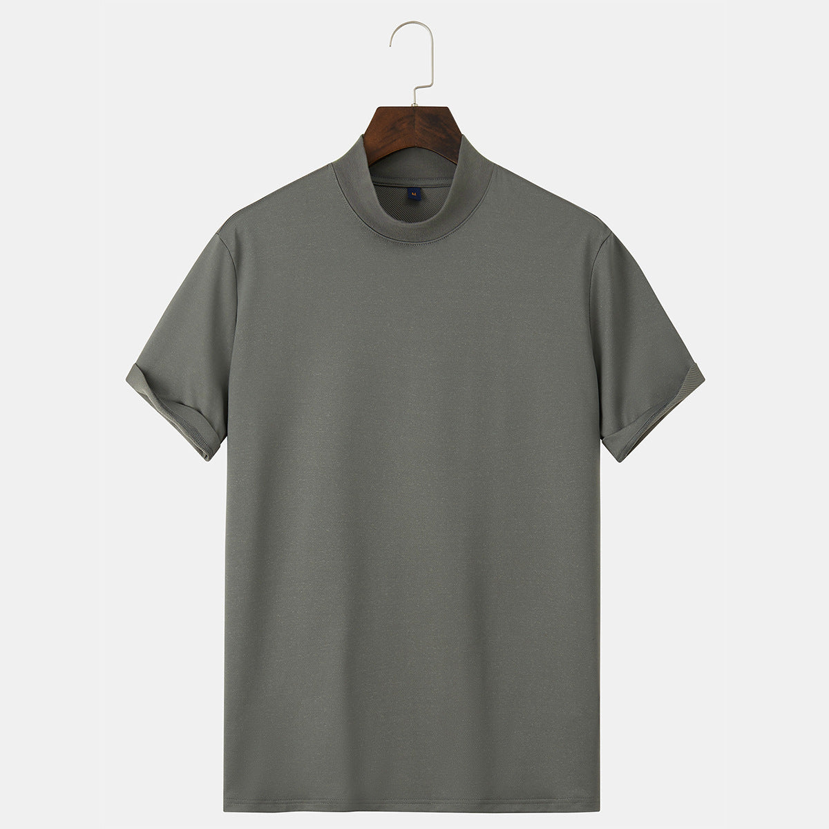 ZT434 Men's Wear|Middle and high collar loose foreign trade T 