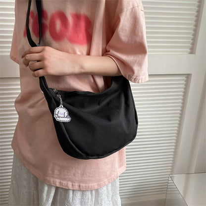 Korean version of the new candy-colored waffle literary cross-border student versatile simple daily ladies shoulder crossbody bag 