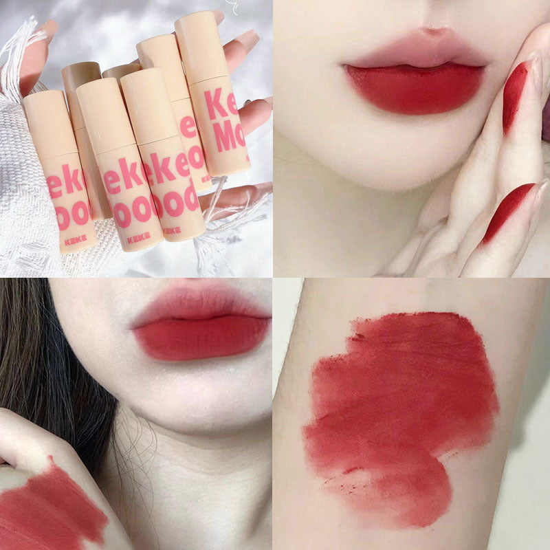 KeKeMood mousse velvet lip mud matte matte velvet whitening lip gloss student affordable non-fading lip glaze 