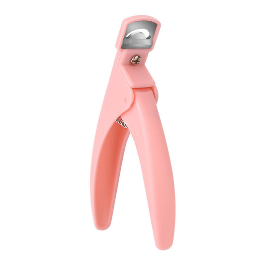 Manufacturer's manicure one-word scissors portable U-shaped nail clippers flat French nail scissors phototherapy nail trimming scissors 