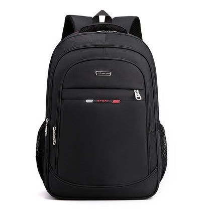 2022 New Large Capacity Backpack Men's Simple Fashion Middle School College Student School Bag Waterproof Multi-Function Computer Backpack 