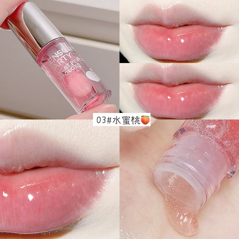 Sensual party sweet fruit lip gloss moisturizing light lip makeup base lip oil soft plump lips 