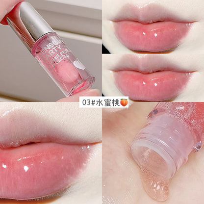 Sensual party sweet fruit lip gloss moisturizing light lip makeup base lip oil soft plump lips 