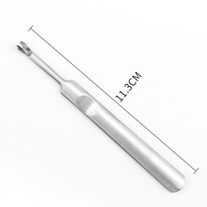 Manufacturer stainless steel dead skin fork U-shaped fork sharp dead skin file file finger nail exfoliating fork manicure tool 