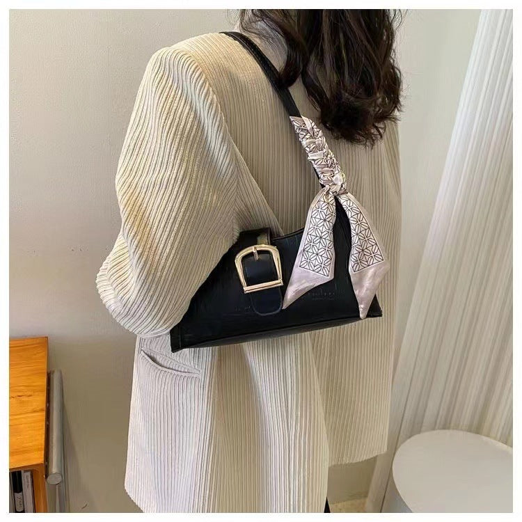 Jianneng high-end niche design bag women 2023 new all-match fashion one-shoulder armpit bag explosive style baguette 