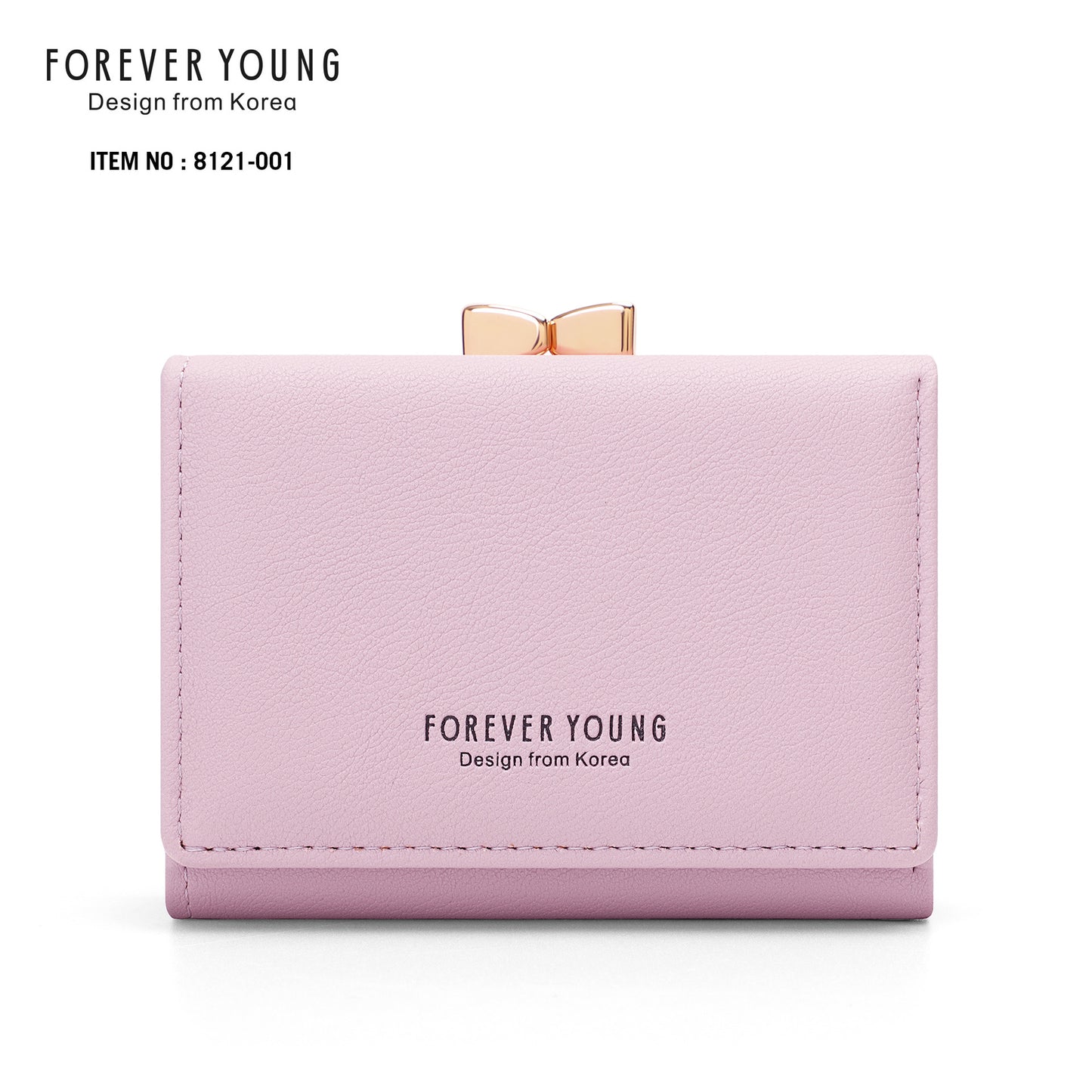 Forever Young Wallet Women's Short Cute Japanese Student Wallet Korean Style ရိုးရှင်းသော အကြွေစေ့သုံးအိတ်