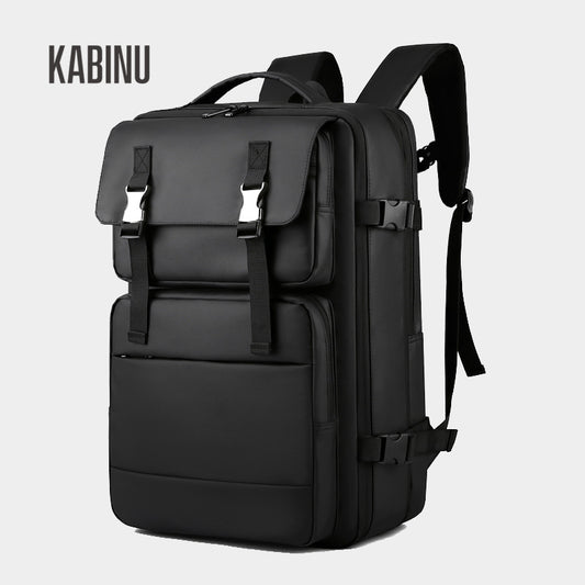 KABINU business computer bag 2021 new outdoor travel bag casual leather film water-repellent expansion backpack 