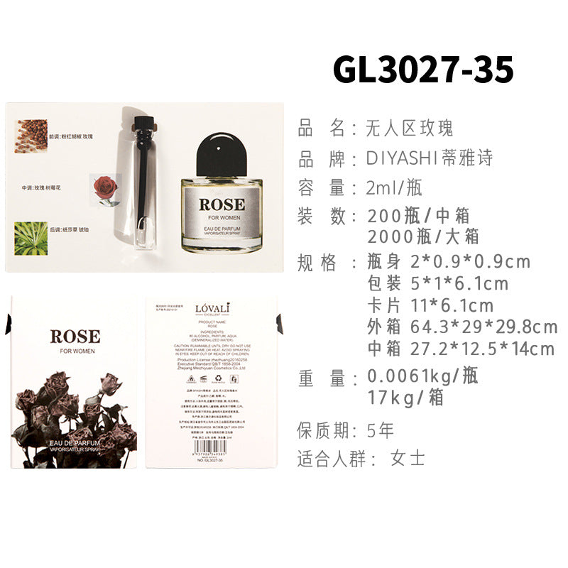 Vietnamese perfume sample Nair perfume women's perfume men's perfume wholesale card perfume q version trial pack 2 