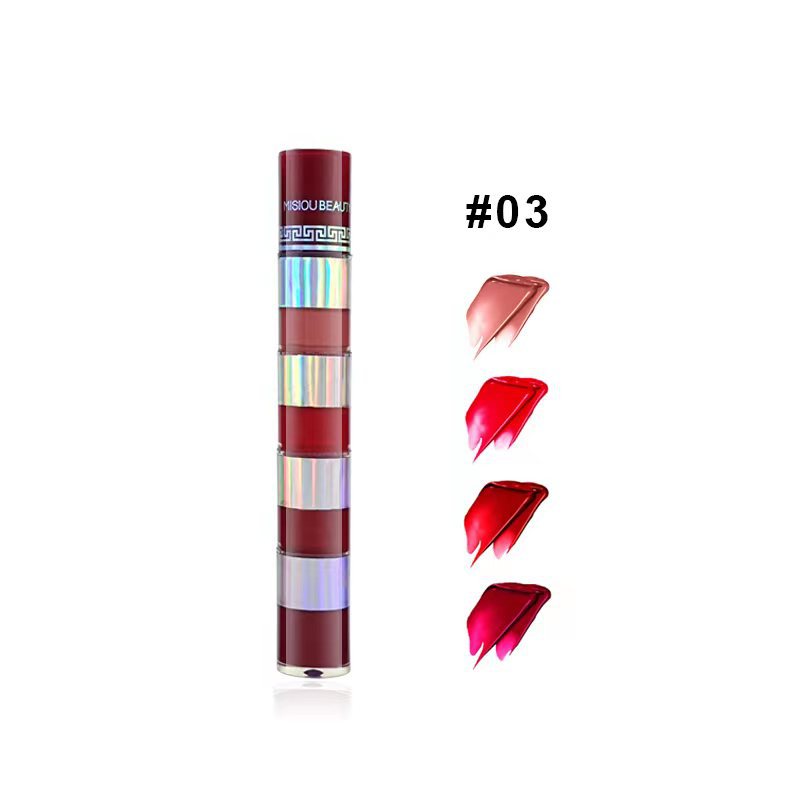 MISIOU BEAUTY cross-border four-in-one lip gloss lip glaze non-stick cup liquid lipstick makeup wholesale 