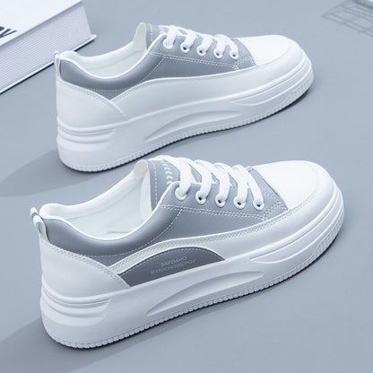 Small white shoes women's 2021 spring new board shoes women's shoes color matching flat shoes female students Korean version QR661 