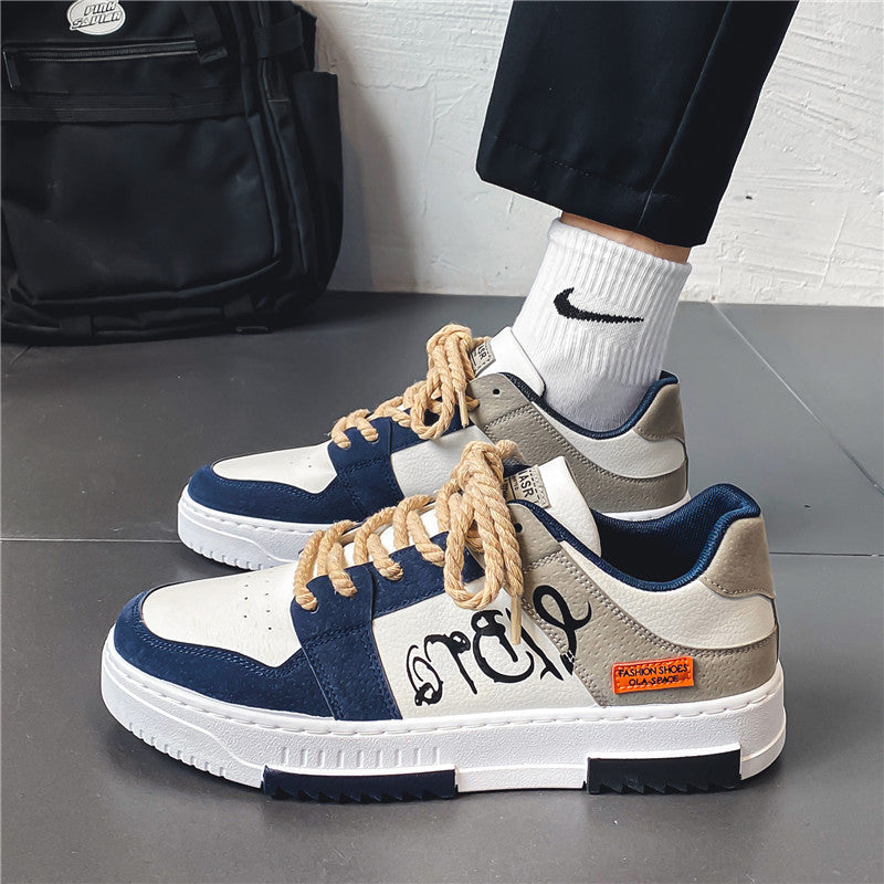 2023 new spring men's canvas shoes Korean style trendy board shoes all-match student shoes men's ins casual trendy shoes