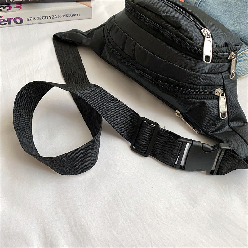 Men's cross-border waist bag sports crossbody bag large capacity waist bag waterproof bag outdoor sports mobile phone wallet cashier bag 