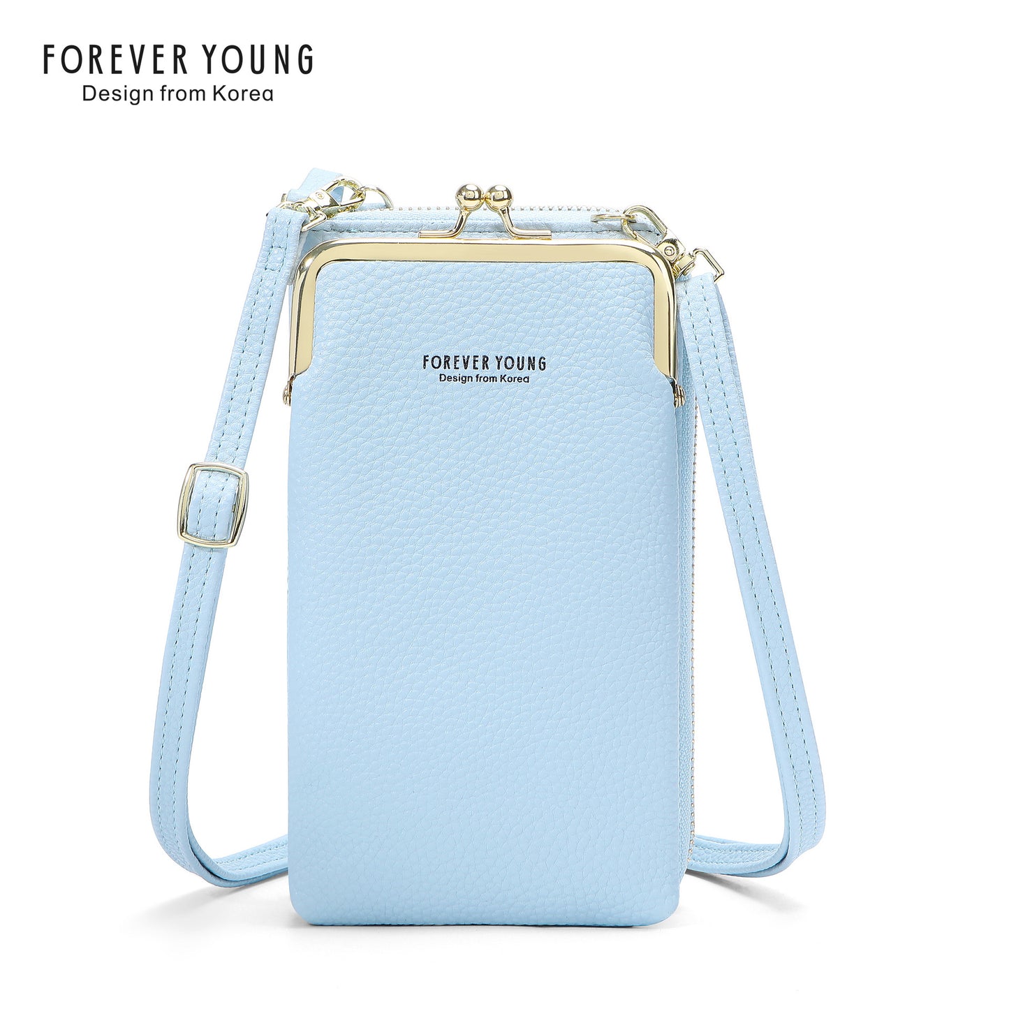 foreveryoung mobile phone bag crossbody Women's bag ရိုးရှင်းပြီး ခေတ်ဆန်သော လိုက်ချီးပုံစံ ကြီးမားသောစွမ်းရည်အကြွေစေ့ပိုက်ဆံအိတ် နိုင်ငံခြားရောင်းဝယ်ရေး 