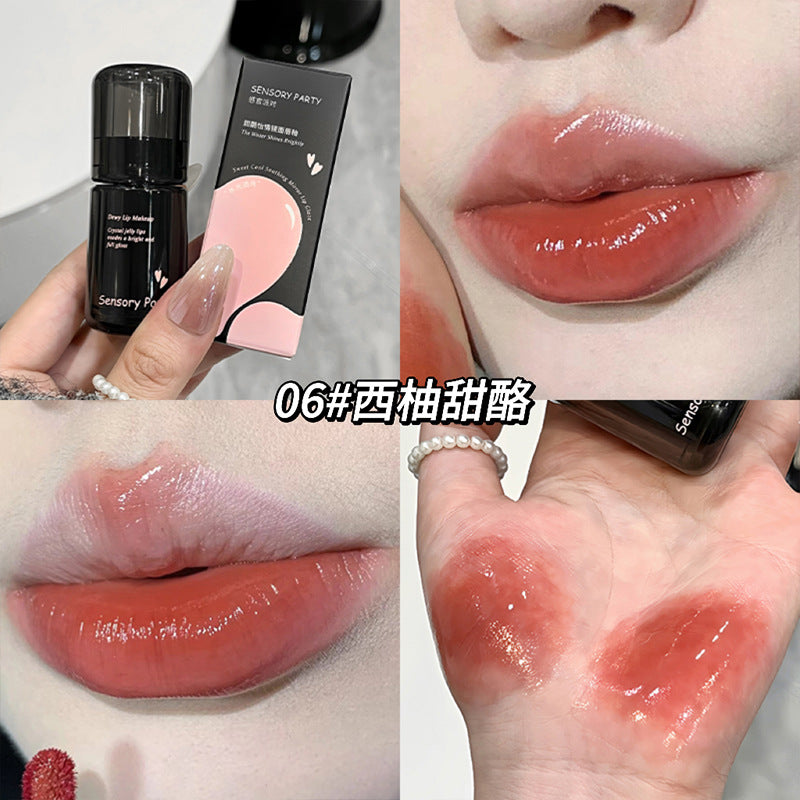 Sensory Party new sweet and cool mirror lip glaze Xiaohongshu affordable student lipstick light makeup lip gloss makeup 