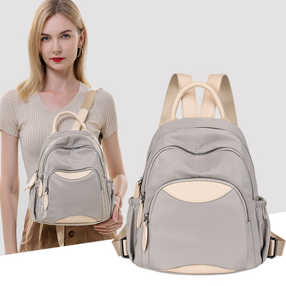 2023 Summer New Oxford Cloth Backpack Women's Korean Version Easy-to-Match Large Capacity Casual Travel Backpack Student School Bag 