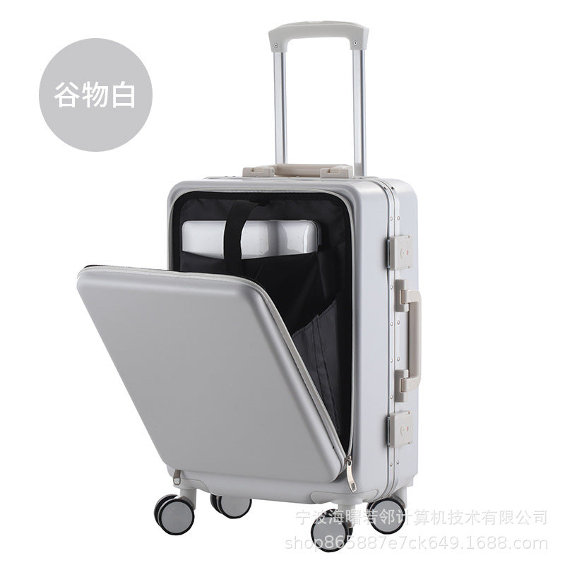 Student trolley suitcase women's front opening cover universal wheel side opening cover 26 inches men's and women's boarding luggage suitcase men's 