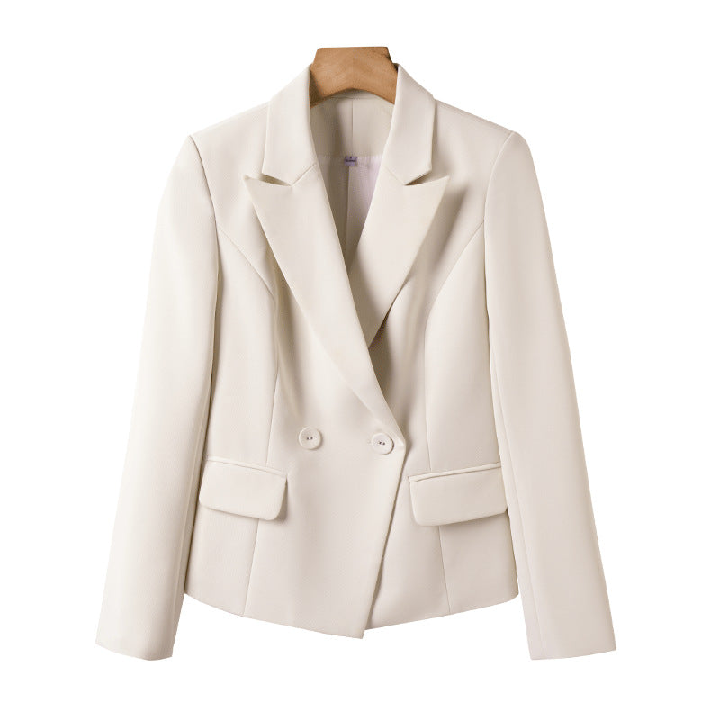 White suit jacket female spring and autumn professional wear temperament goddess fan workplace formal wear small casual suit suit 