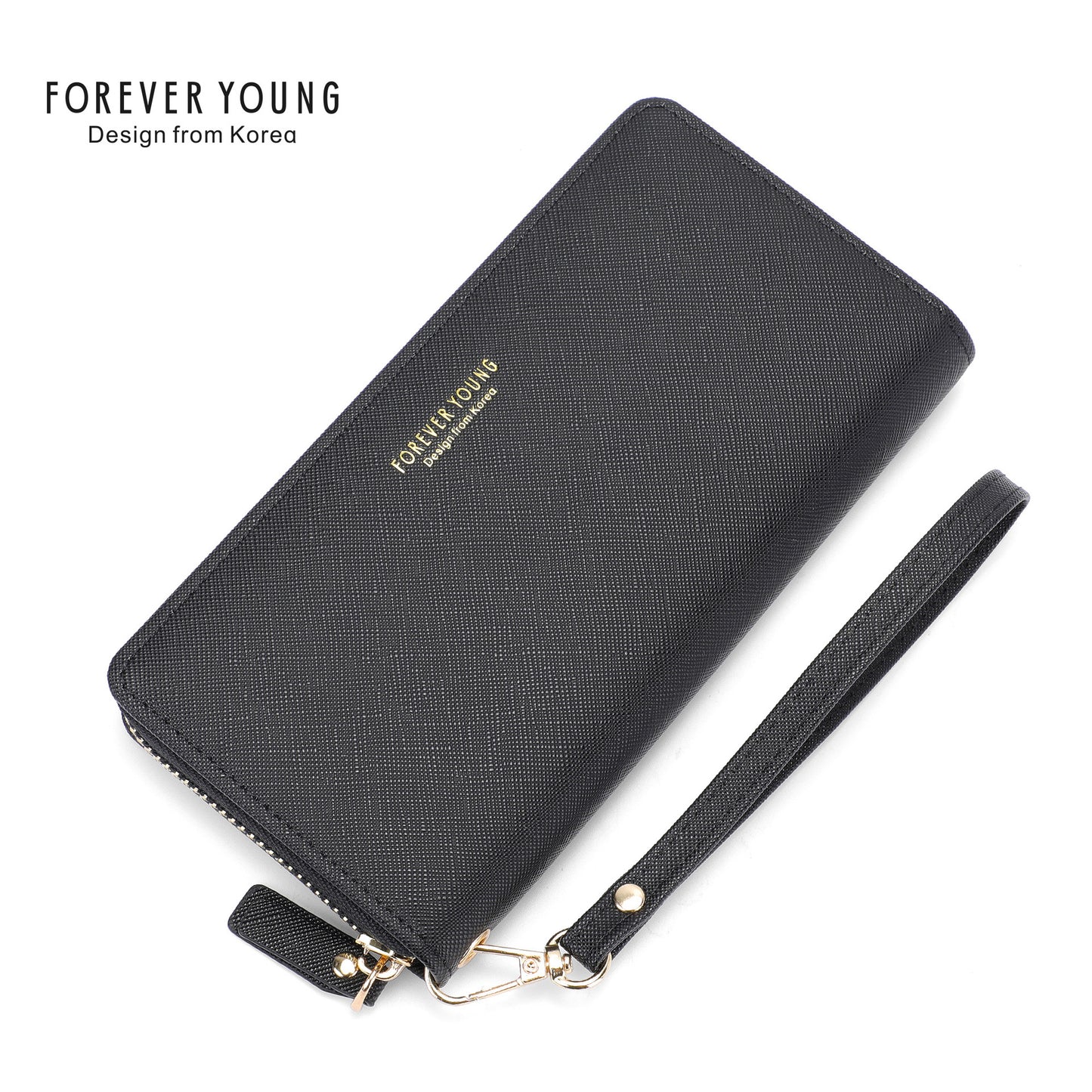 Forever Young Wallet Feminine Clutch Versatile Fashion Long Mobile Phone Wallet Anti-Scratch Wallet 