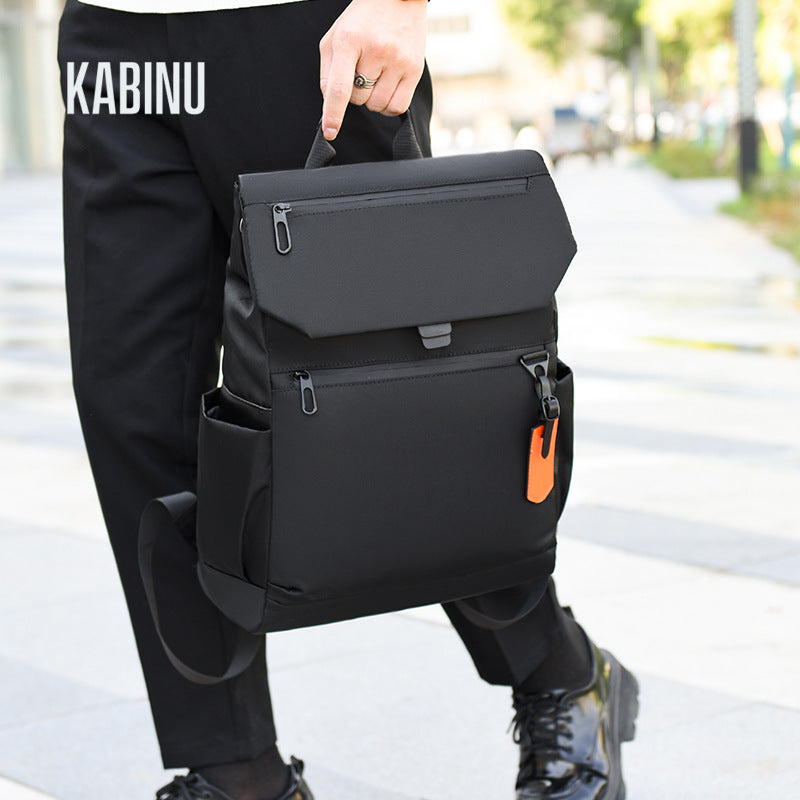 KABINU2023 New Backpack Computer Backpack Men's Washed Cloth Casual Business Office Commuting Backpack 