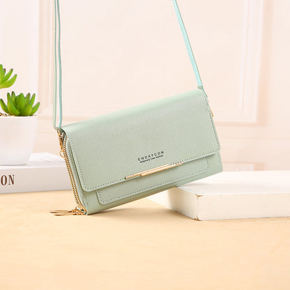 2022 new women's wallet Korean version large-capacity multi-functional shoulder bag mid-length clutch bag coin purse 