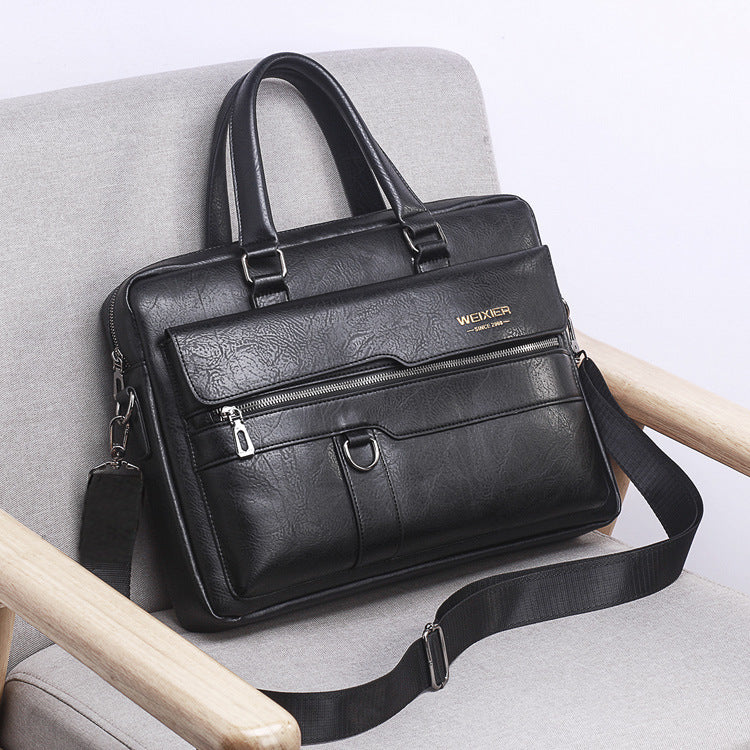 Men's Bag Handbag Shoulder Bag Retro Men's Bag Briefcase Business Computer Bag Men's Messenger Bag Briefcase