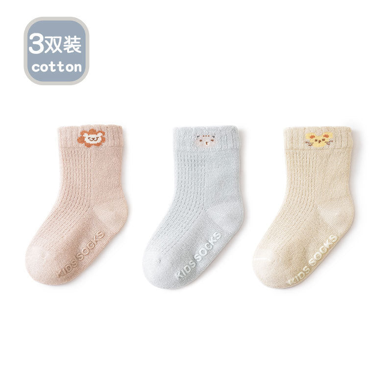 Baby socks summer thin baby socks children's mesh socks newborn boneless loose thin socks A solid color