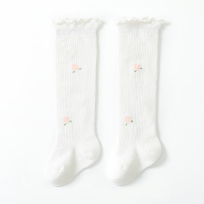 Summer new baby socks mesh thin newborn a type baby anti-mosquito socks over the knee socks cotton socks 