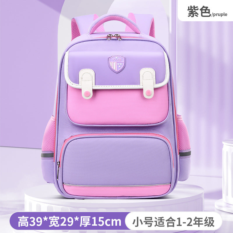 New schoolbags for primary school students grades 1-3-6 boys and girls children's schoolbags British large-capacity backpacks to reduce the burden 